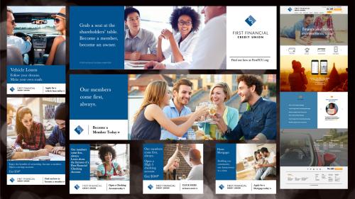 First Financial Credit Union Branding and Ad Campaign