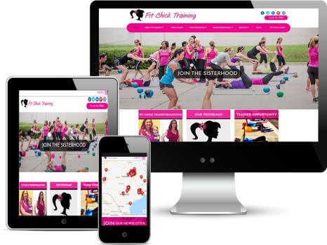 Web Design for Fit Chick Training