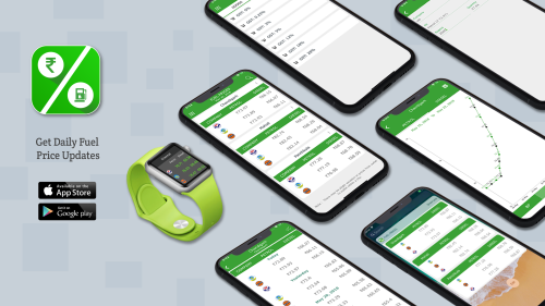 India's Daily Fuel Price mobile app for ios, android and apple watch