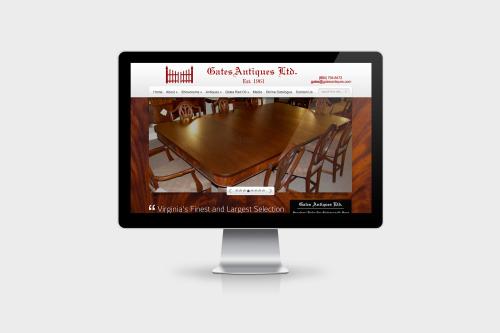 Gates Antiques - Website Design