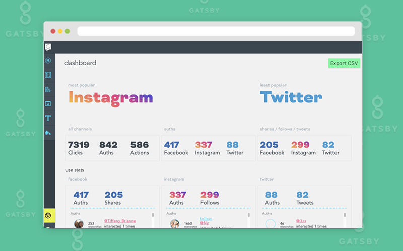 Gatsby - Influencer Marketing