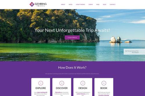Gehring Travel - Custom Website