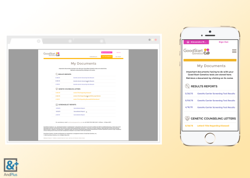 GoodStart Genetics - Genetic Test Ordering Website