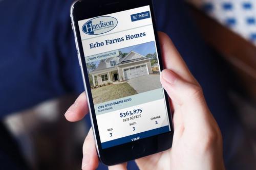 Hardison Building - Custom home builder website design & development