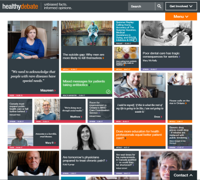 Healthy Debate - WordPress website design & development