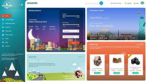 Hospitality and Tourism website design