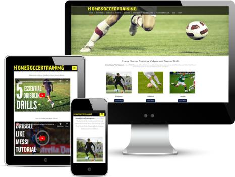 Web Development for Home Soccer Training
