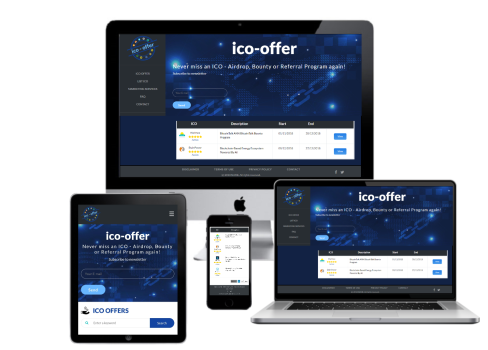 ICO-Offers : Airdrop, Bounty or Referral Program