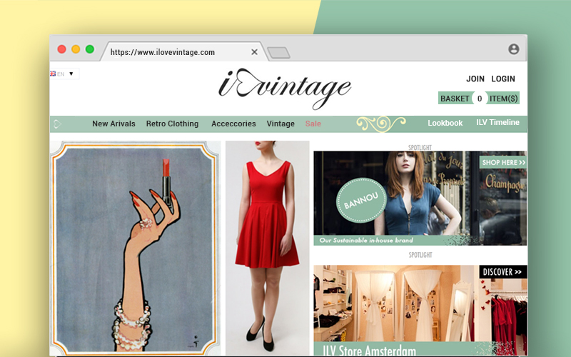 Ilovevintage - Ecommerce store