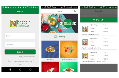 Kabir Restaurant | Android | Desktop Application