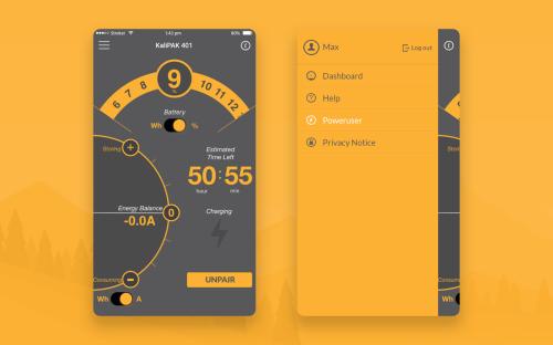 KaliPak App - Smart Energy Use - UI/UX Design