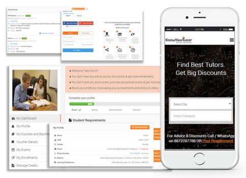 KnowYourTutor - Online Education Portal with Discounts, CRM and On-Demand Video Content Streaming