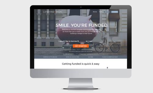 LENDING ARCH - Website design + UX sign up flow