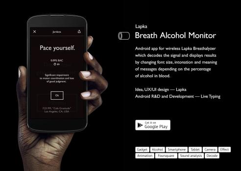Breath Alcohol Monitor by Lapka