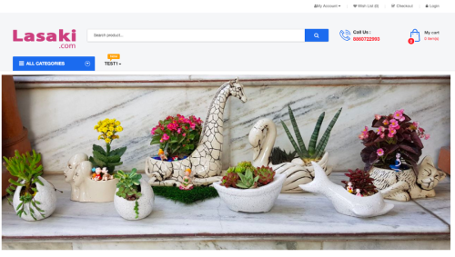 lasaki.com single vendor e-commerce