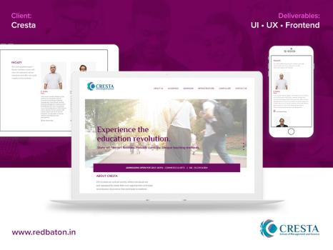 UI, UX & Frontend for Cresta Website