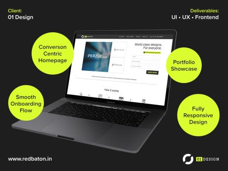 UI, UX & Frontend for 01Design