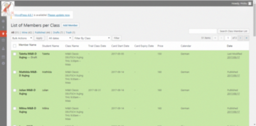 Custom Application - Online Music Academy