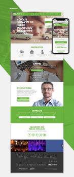 Responsive web design and wordpress coding for leading insurance company in Argentina.