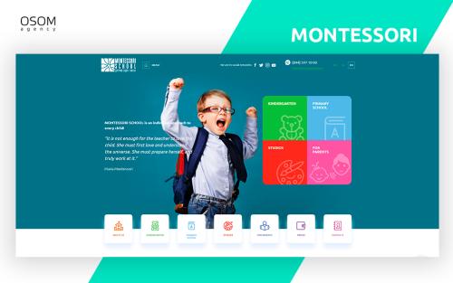 Montessori - website for private primary school