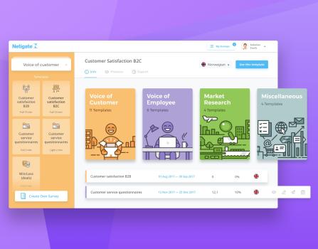 Netigate - UI/UX Design for a Survey Platform