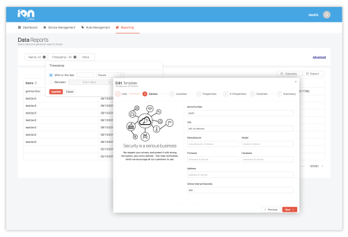 IoT Platform  UI/UX and Front-End Development