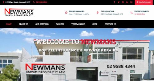 Wordpress - WooCommerce - Newmans Smash Repair