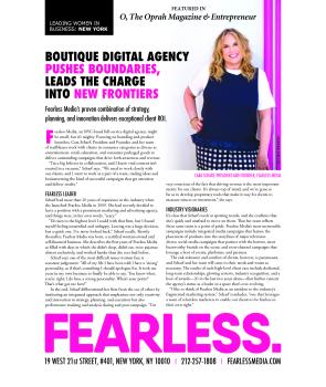 PR in Oprah Magazine 2018