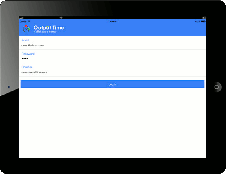 Output Time for iPad