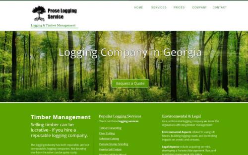Logging Company Web Design