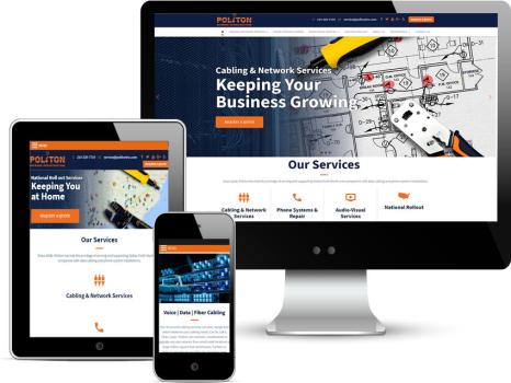 New Website for Telecom & Data Infrastructure Installation Company