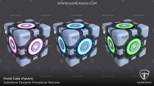 3D Model of Portal Cube
