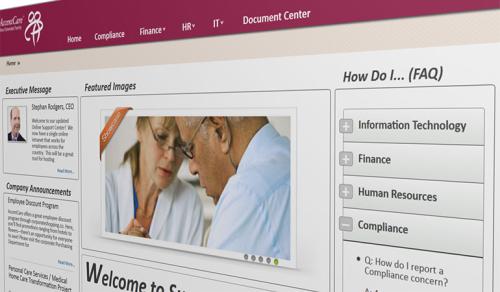 AccentCare - SharePoint Extranet Portal