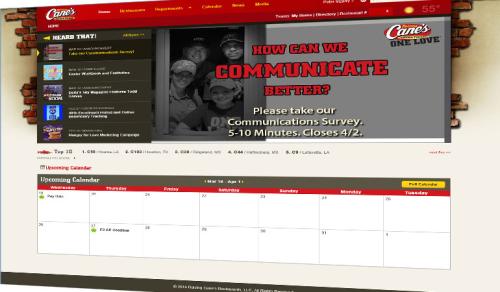 Raising Canes - SharePoint Intranet Portal