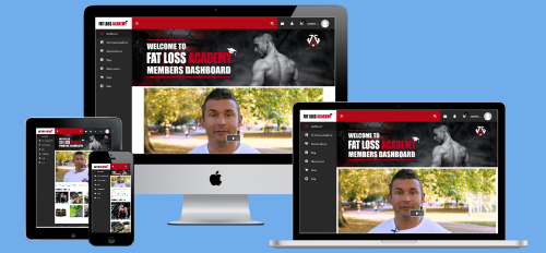 Custom website development for Gym, Including online courses and Diet plan