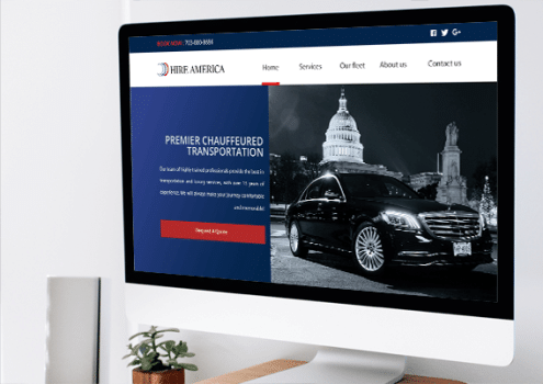 Website development for Luxury Transportation Services Provider