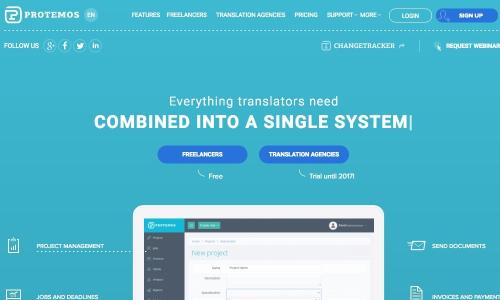 Protemos - translation project management system for freelancers and translation agencies.