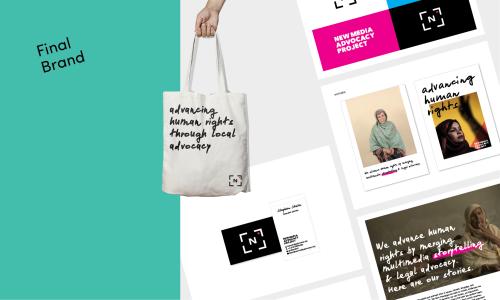 New Media Advocacy Project Rebrand + Web Design