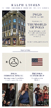 Ralph Lauren - email campaign example