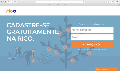 New Rico registration site