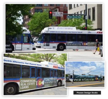 Public Transit and Vehicle Wraps - 2016 MarCom Gold Recipient