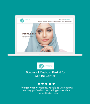 Modern website for Sakina Center