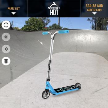 Scooter Hut custom 3D builder