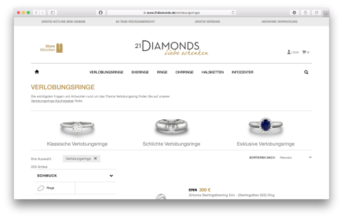 21diamonds - Europe's leading online jewellery retailer