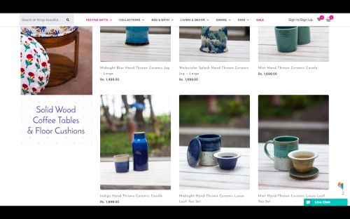 E-Commerce (Home decor, furnishings, bed & bath & kids merchandise brand)