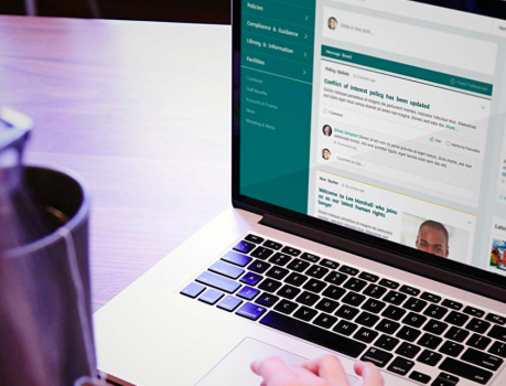 Leigh Day Social Intranet - UX, design and Bespoke web development