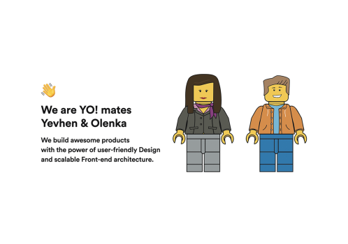 [UX/UI, PWA, development] YO! mates - landing