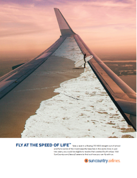 Sun Country Airlines: Fly at the Speed of Life