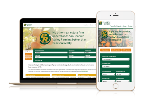 Pearson Realty Mobile App and Website Design