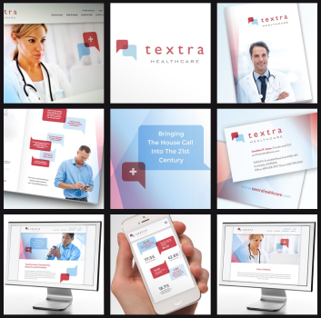 Textra Healthcare Brand Identity